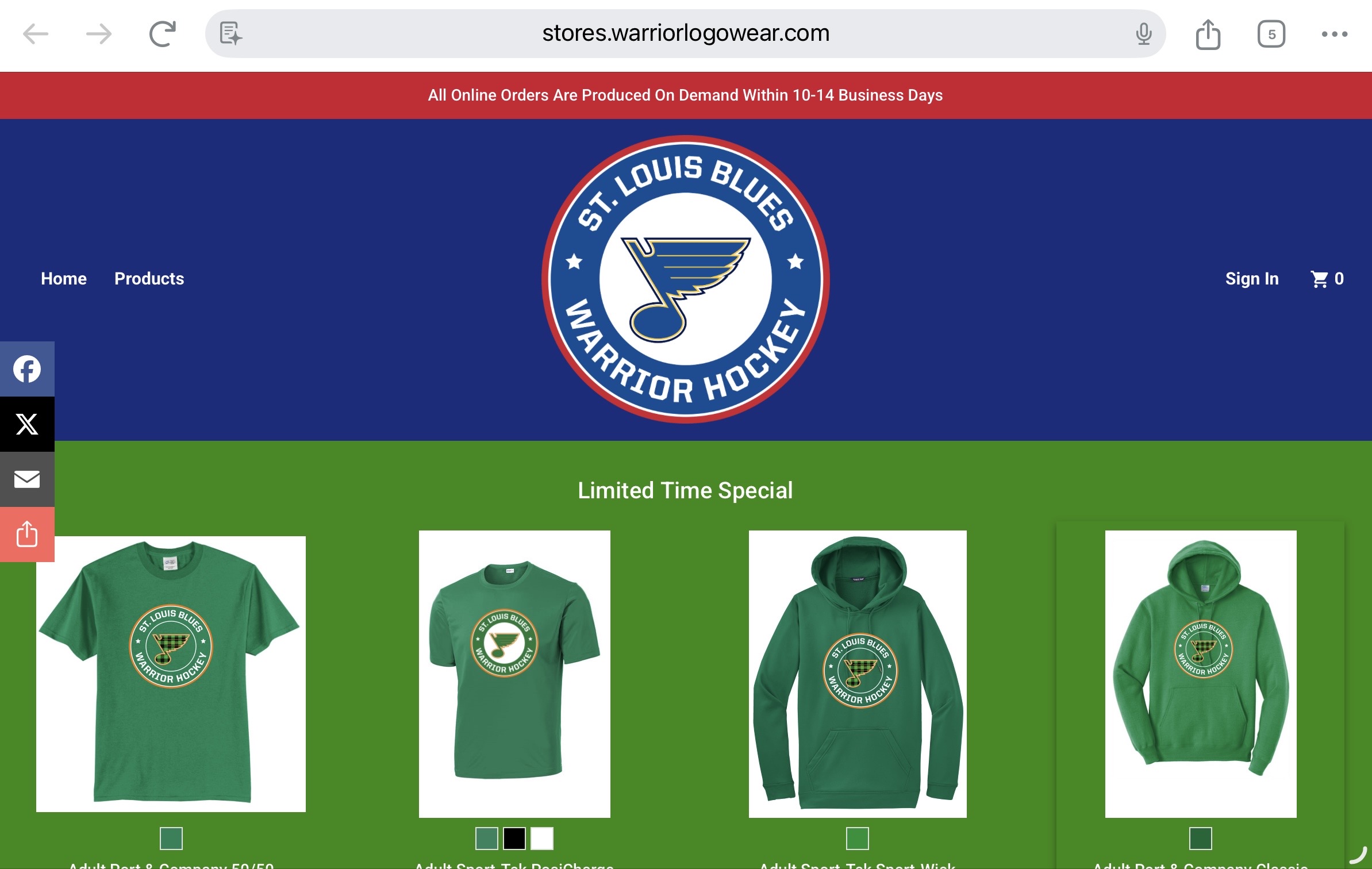 Team and fan gear store
