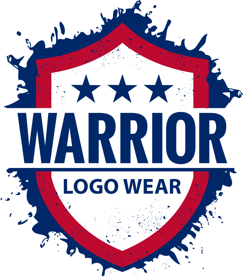 Warrior Logo Wear shield logo representing quality, service and integrity